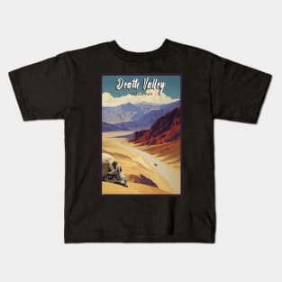 Death Valley National Park Vintage Travel  Poster Kids T-Shirt